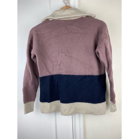 Madewell Glenbrook 1/2 Zip Merino Wool Blend Pullover Sweater - Picture 3 of 6